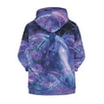 thumbnail image 2 of Uourmeti Love Heart Bow Tie Butterfly Florals Horse Kids Athletic Jacket Zip Up Hooded Long Sleeve with Pockets Lightweight Sports Top for Boys Size 6-9, 2 of 7
