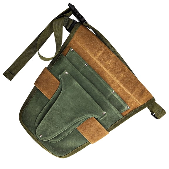 Garden Apron for Women Adjustable Tool Belt with Pockets Heavy Duty Waxed Canvas Work Belt for Gardening Construction