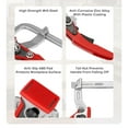 thumbnail image 6 of Quick Ratchet Track Saw Guide Rail Clamp MFT Clamp for MFT Table and Guide Rail System Woodworking Clamp, 6 of 9
