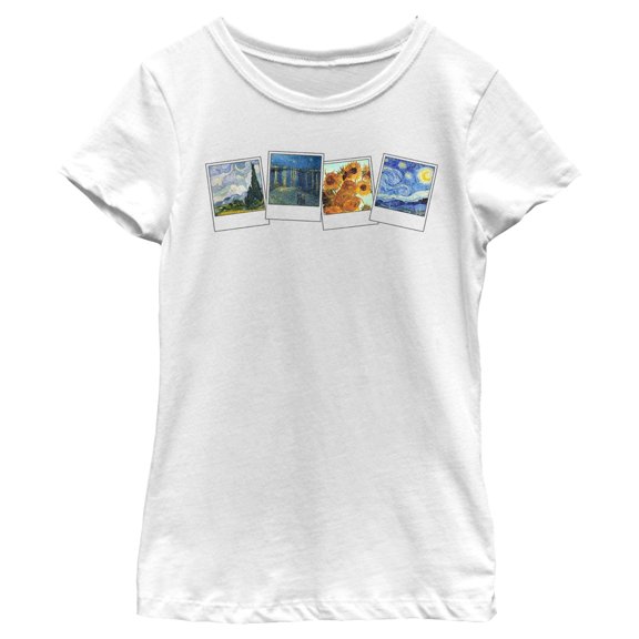 Girl's Lost Gods Van Gogh Polaroids Graphic T-Shirt