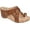 Brown, variant on Journee Womens Rayna Wedge Heel Slip On Sandals
