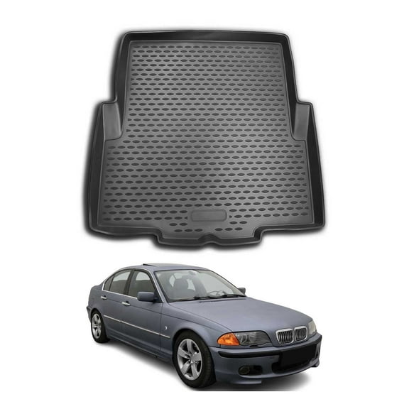 OMAC Cargo Mats Liner for BMW 3 Series E46 1999-2007 Sedan Black All-Weather TPE