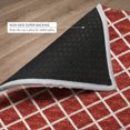 thumbnail image 6 of Addison Rugs Dream Shag Premium Machine Washable Transitional Lattice Red Rectangle Rug, 3' x 5', 6 of 8