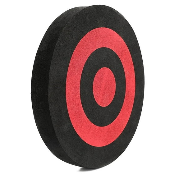 1 Piece Round EVA Foam Arrow Target Portable Archery Arrow Target Moving Hunting Practice Accessories for Outdoor (Black),10x10x1.2inch
