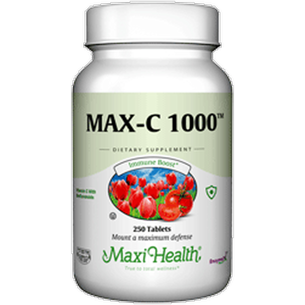 Maxi Health Kosher Max C 1000 Mg Vitamin C With Bioflavonoids 250 Tablets Walmart Com Walmart Com Maxi Health Kosher Max C 1000 Mg Vitamin C With Bioflavonoids 250 Tablets Walmart Com Walmart Com
