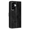 thumbnail image 3 of For Samsung Galaxy A56 5G 6.7" Flower Embossed Buckle Case, Card Slots/Pocket, PU Leather Flip Wallet Case With Short Wrist Strap,Black,For Galaxy A56 5G, 3 of 7