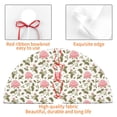 thumbnail image 4 of Picia Rose Flowers Print Christmas Tree Skirt , Christmas Tree Skirt Ornaments for Merry Christmas Holiday Party Decorations Indoor Outdoor-48", 4 of 7