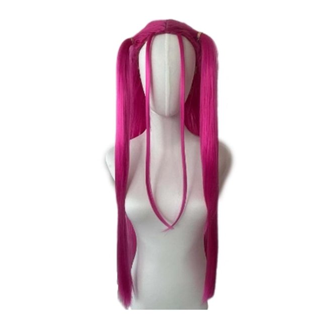Peluca de cosplay Rumi de Demon Hunters de KPop, cabello sintético rosa de 90 cm de largo, resistente al calor, fibra de alta calidad, ideal para escenarios, peinados diarios y eventos de cosplay.