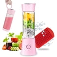 thumbnail image 2 of Batidora de jugo portátil, batido, exprimidor de frutas y verduras, batidora, 480 ml, sin BPA, mini batidora USB, 100 W, regalo de Navidad para la familia XianweiShao 9024719145952, 2 of 4
