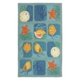 thumbnail image 2 of Homefires Shell Tile Aqua Indoor/Outdoor Area Rug, 2 of 2