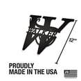 thumbnail image 3 of JASS GRAPHIX Walker 12" Black Aluminum Composite Monogrammed Sign Door Wall Decor Last Name Signs for Home Personalized, 3 of 5