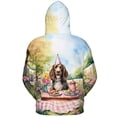 thumbnail image 2 of Happy Mother's Day Boykin Spaniel with Sweets and Flowers at a Picnic All Over Print 3D Hoodie Unisex Merch Hoodies Dog Lover - 13005, 2 of 6