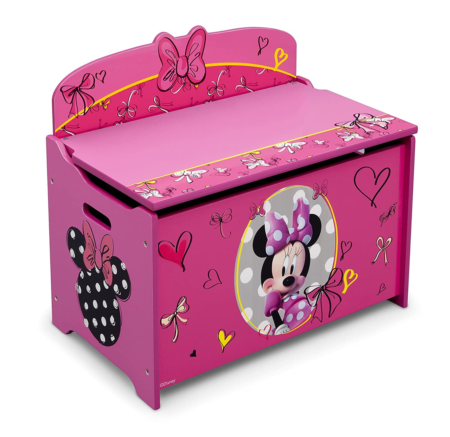 Delta Children Deluxe Toy Box, Disney Minnie Mouse - Walmart.com