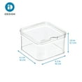 thumbnail image 2 of iDesign, Clear Refrigerator Crisp Produce Bins, Recycled Plastic, 2 of 11