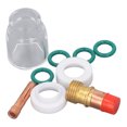 thumbnail image 3 of Juego de 9 accesorios de Boquilla de Vidrio Ticfox para soplete de soldadura TIG WP-17/18/26, 3 of 14