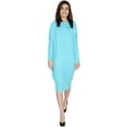thumbnail image 3 of Women's Long Sleeve Comfy Cover-Up Midi Dress, 3 of 19