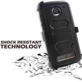 thumbnail image 3 of Value Pack + for 5.5" Motorola moto Z2 Play Z2 Force z2play z2force case Phone Case 360° Cover Screen Protector Clip Holster Kick Stand Grip Sides Armor Black, 3 of 4
