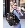 thumbnail image 2 of Diaper Bag Backpack: Suite 6-in-1 Diaper Backpack Set, Multi-Function Baby Travel Bag with Changing Pad, Stroller Straps, Bottle Bag and Pacifier Pocket, Black, 2 of 5
