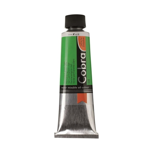 Aceite para colorear Cobra Permanent Green Light, mezclable con agua, 40 ml