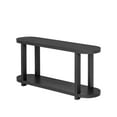thumbnail image 6 of EUROCO 63" Long Console Table,Narrow Entryway Table Behind Sofa Table with Open Storage Shelves for Hallway,Living Room, Foyer,Black, 6 of 7