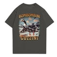 thumbnail image 2 of TRALALERO TRALALA Brainrot Italian Brainrot Animals Meme T-Shirt, AI Italian Animals Bombombini Gusini Printed Short Sleeve Tops, Lightweight Casual Blouse for Summer & Funny Meme Shirt（Dark Gray，L）, 2 of 4