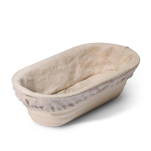 Sourdough Bread Making 10" Batard/Oval Banneton Liner - Made From High Quality Linen to Absorb Moisture, Protect Bannetons, And Help With the Perfect Proof - 1-Count | Brod & Taylor