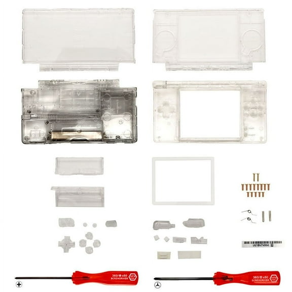 Replacement Housing for Nintendo DS Lite Glass Lens Shell Clear Transparent