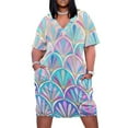 thumbnail image 1 of Vestido de verano estilo artístico para mujer, traje colgante con bolsillos elegantes y elegantes., 1 of 6