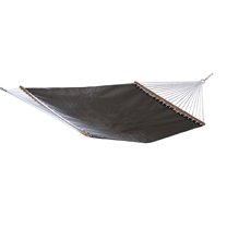 The Hamptons Collection Heavy Duty Poolside Two Person Double Textilene Hammock - 144” x 60" - Gray