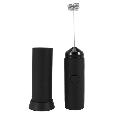 

Mini Handheld Milk Frother - Battery Operated Electric Foam Maker | Includes Kitchen Stand Latte Hot Milk Eggbeater Coffee Mixer