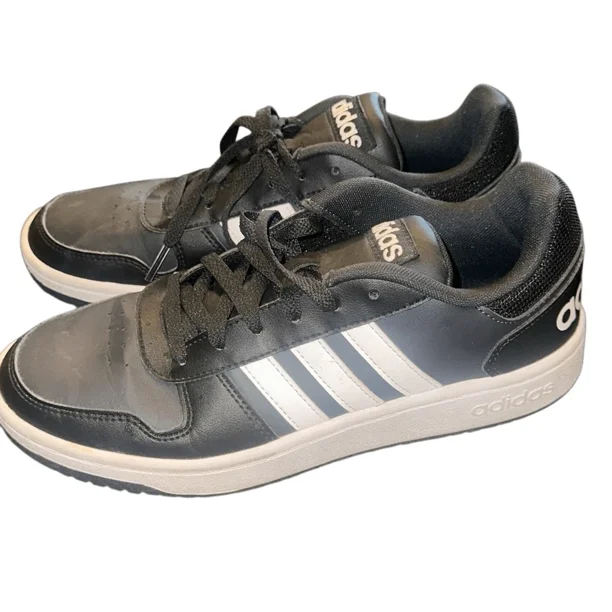 Adi - das hoops low men's black /white. Sneakers size men’s 8 Shoes footwear