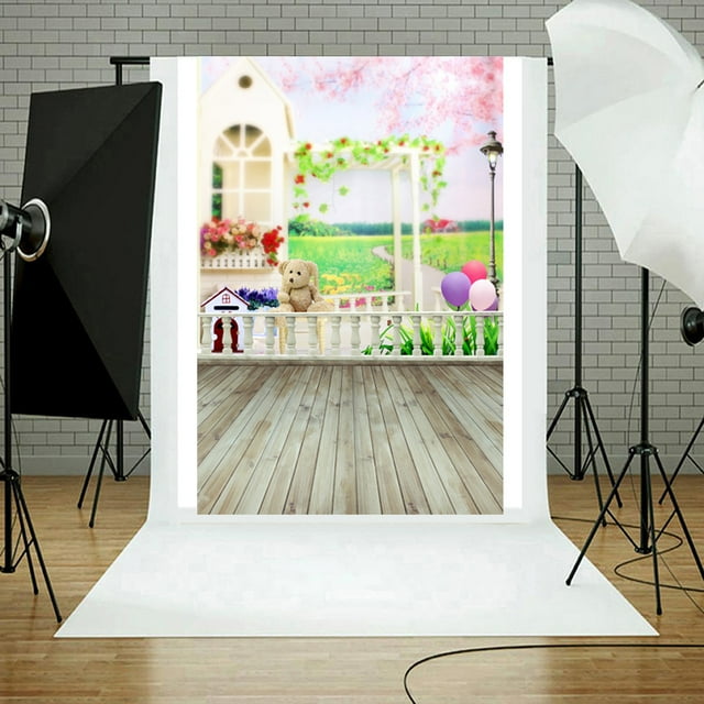 Vaidha Fond d'Accessoire Photo en Vinyle Bois pour Mur et Plancher 3x5 Pi I