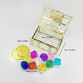 thumbnail image 2 of 6Pieces Diving Gem Pool Toys Colorful Summer Swimming Gem Diving Toys With 2 Boxes Summer Underwater Swimming Toy Set For Parties Birthday  Wedding Decoration Gem, 2 of 3