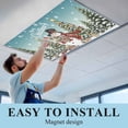 thumbnail image 5 of Teal Christmas Snowman Fluorescent Light Covers, Xmas Tree Snowflake Botanical Magnetic Light Covers for Ceiling Lights, Fluorescent Ceiling Shade Filters for Classroom Bedroom Office 4x2Ft x 2PCS, 5 of 7