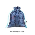 thumbnail image 4 of Wweixi Embroidery Sachet Blessings Drawstring Gifts Storage Bag Office Living Room Hanging Window Rear Review Pendant Blue, 4 of 6
