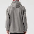 thumbnail image 2 of gvdentm Mens Hoodies Pullover Graphic Mens Slim Fit Lightweight Zip Up Hoodie with Pockets Long Sleeve Full-Zip Hooded Sweatshirt Grey,XL, 2 of 4
