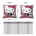 thumbnail image 2 of Hello Kitty Pillow Cover, Square Throw Pillow Cases For Couch Sofa Bed Living Room,Home Decorative, 20"X20", 2 of 9