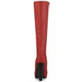 thumbnail image 2 of Unique Bargains Women's Chunky Heels Platform Over the Knee High Boot Red (Size 7), 2 of 7