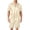 12# Beige, variant on Mens Satin Silk Pajamas Sets Short Sleeve Button-Down Sleepwear Two Piece Loungewear with Pockets Black 3XL