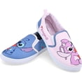 thumbnail image 3 of Disney Women's Lilo and Stitch Shoes, Printed Slip-on Canvas Stitch Sneakers Light Blue – 8, 3 of 5