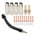 thumbnail image 1 of Flexible Mig Welding Neck, Flexible Mig Extension,030inch M6 Nozzle Holder Diffuser and Guard and Torch Neck for MB15, 1 of 5