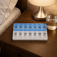 thumbnail image 4 of Dependable Industries Large Pill Organizer 7 Day 2 Times a Day AM PM, 4 of 7