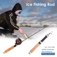 thumbnail image 1 of Caña de pescar en hielo ligera con carrete, equipo de pesca para lubina, salmón, trucha, 1 of 7