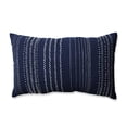 thumbnail image 2 of Pillow Perfect 598741 Tribal Stitches Navy & White Rectangular Throw Pillow, 2 of 4