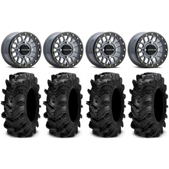 Raceline Podium Bdlk 14" Gy Wheels 27" Cryptid Tires Polaris RZR XP 1000 / PRO XP / Ranger XP 900/1000