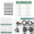 thumbnail image 6 of Vintage Bohemia Balloon Curtains for Bedroom/Front Door/Bathroom, Abstract Geometric Art Simple Boho Dark Gray Tie Up Curtains 63 Inch Length Kitchen Curtains Shades for Windows 46"x63", 6 of 8