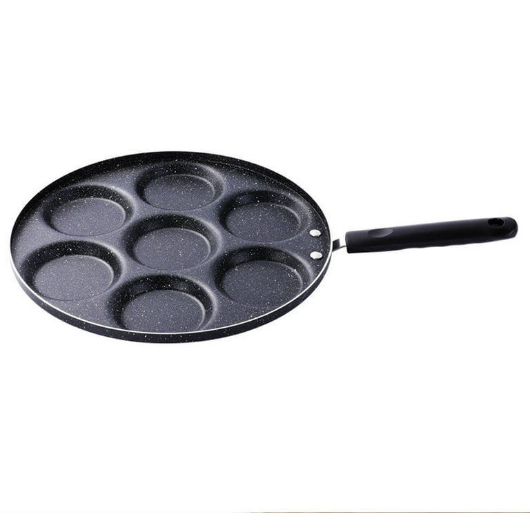 Professional manufacturer non-stick 7holes cast iron cake pan bake