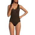 thumbnail image 3 of Lands' End Women's SlenderSuit Mesh Grecian Tummy Control Chlorine Resistant One Piece Swimsuit, 3 of 3