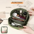 thumbnail image 5 of Petition Makeup Bag for Woman, Wide Open Lay-Flat Cosmetic Case, Festivalment Makeup Bag, Spacious 180° Open Cosmetic Organizer for Toiletries & Brushes Large Capacity with Compartments, 5 of 7