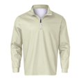 thumbnail image 4 of Vedolay Men's Polo Shirts Casual Long Sleeve Tops for Men Loose Fit Blouse Beige,5XL, 4 of 5